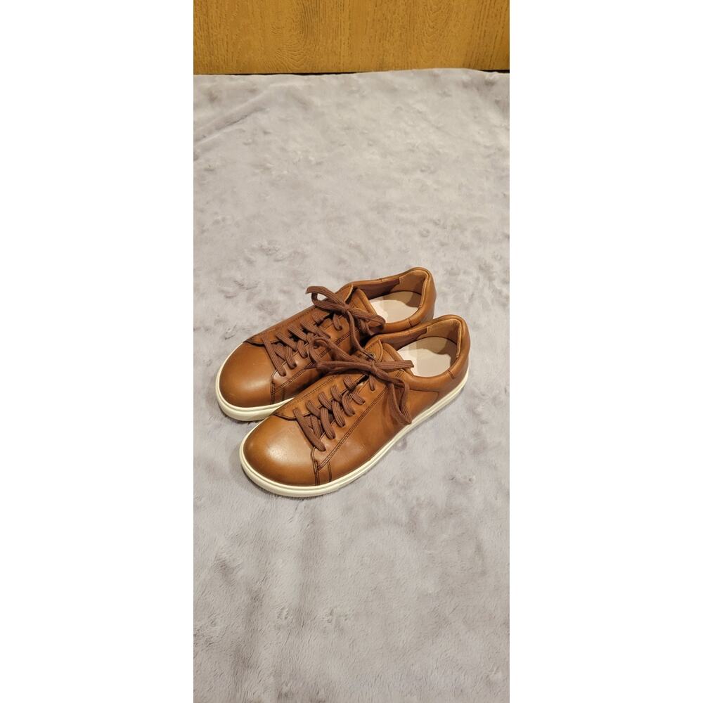 Birkenstock Bend Low Cognac Leather Sneakers Womens EU 39 US 8-8.5 German - Picture 2 of 6